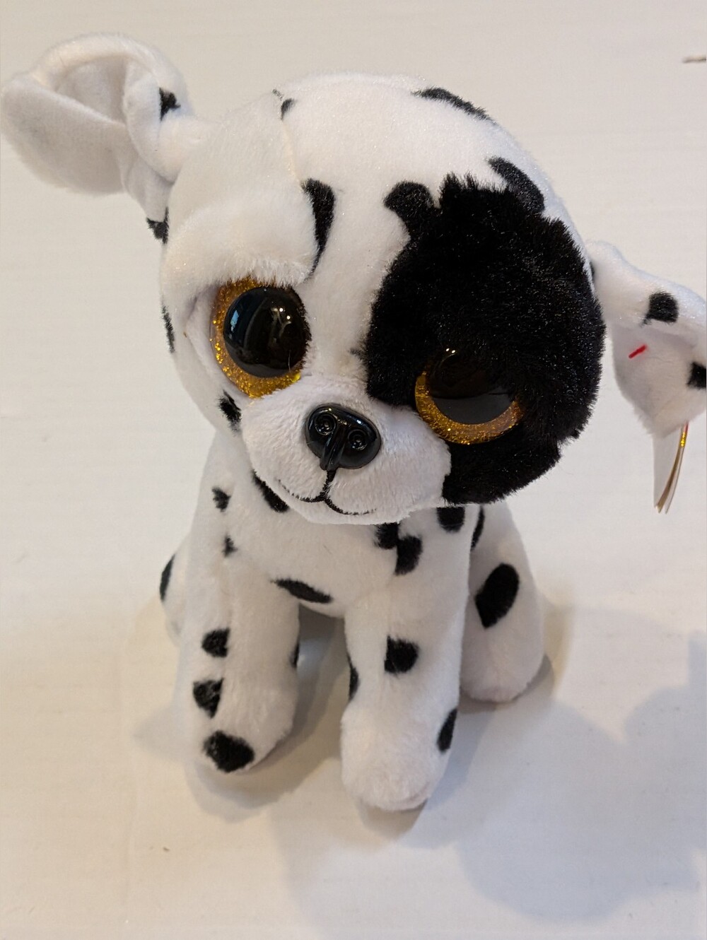 Ty Beanie Boos LUTHER the Spotted Dog 6"  Stuffed Animal Plush Toy
